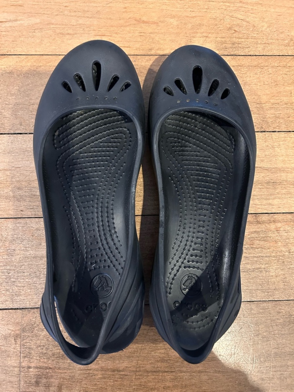 CROCS Women’s Black Slip-On Ballerina Flats